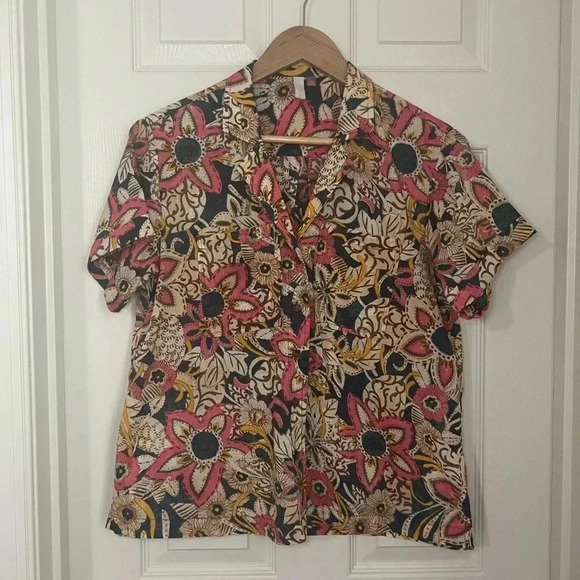 Anthropologie, Pilcro and the Letterpress Floral Button Down - Picture 1 of 6